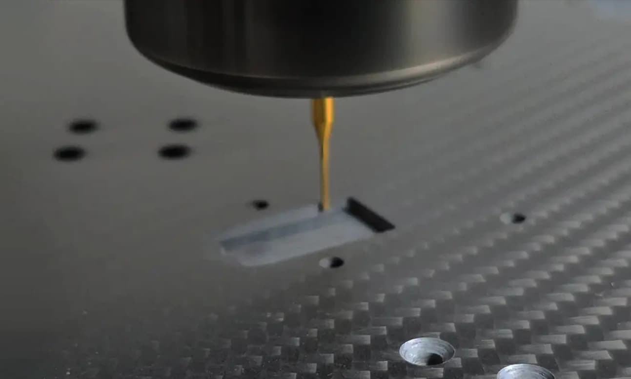 CNC tool cutting carbon fiber material