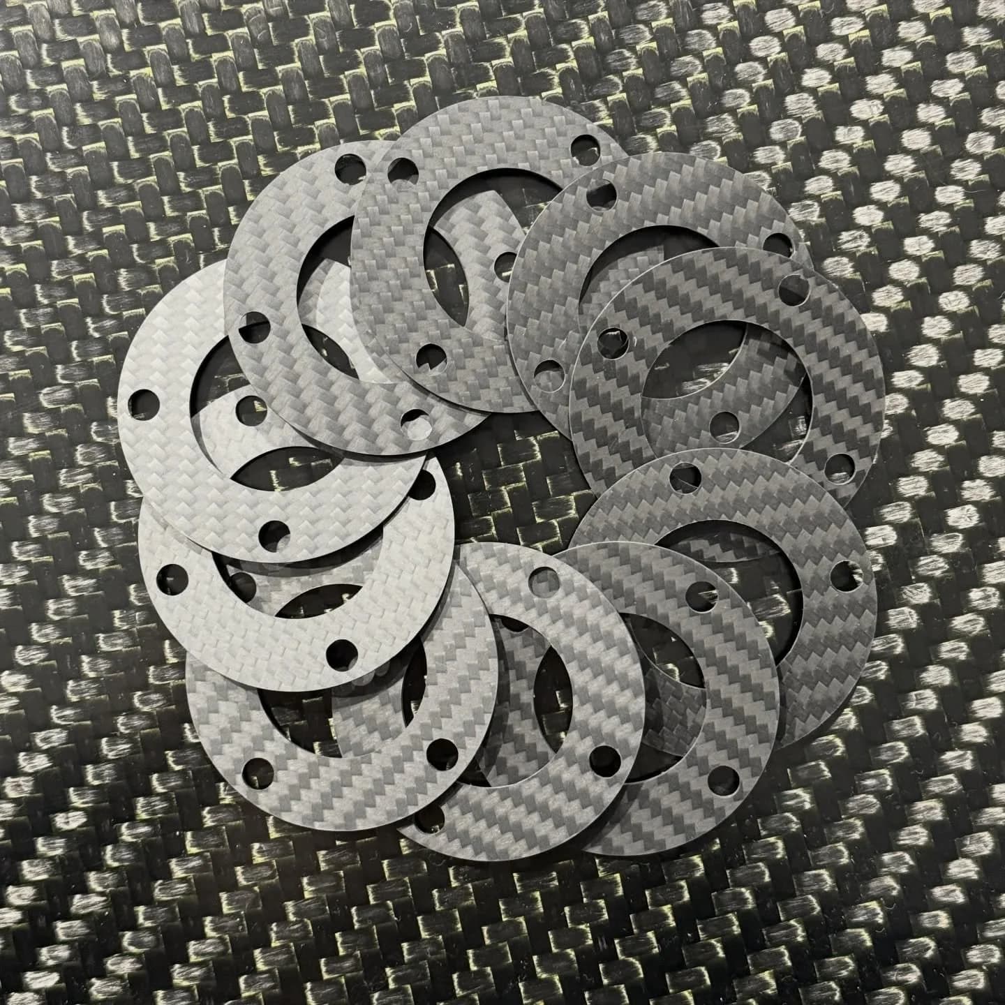 Round carbon fiber flange parts