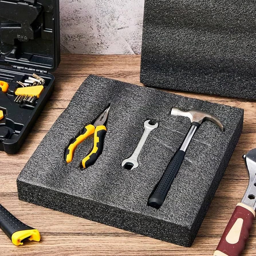 Custom foam and plastic protective components for manufacturing and research equipment