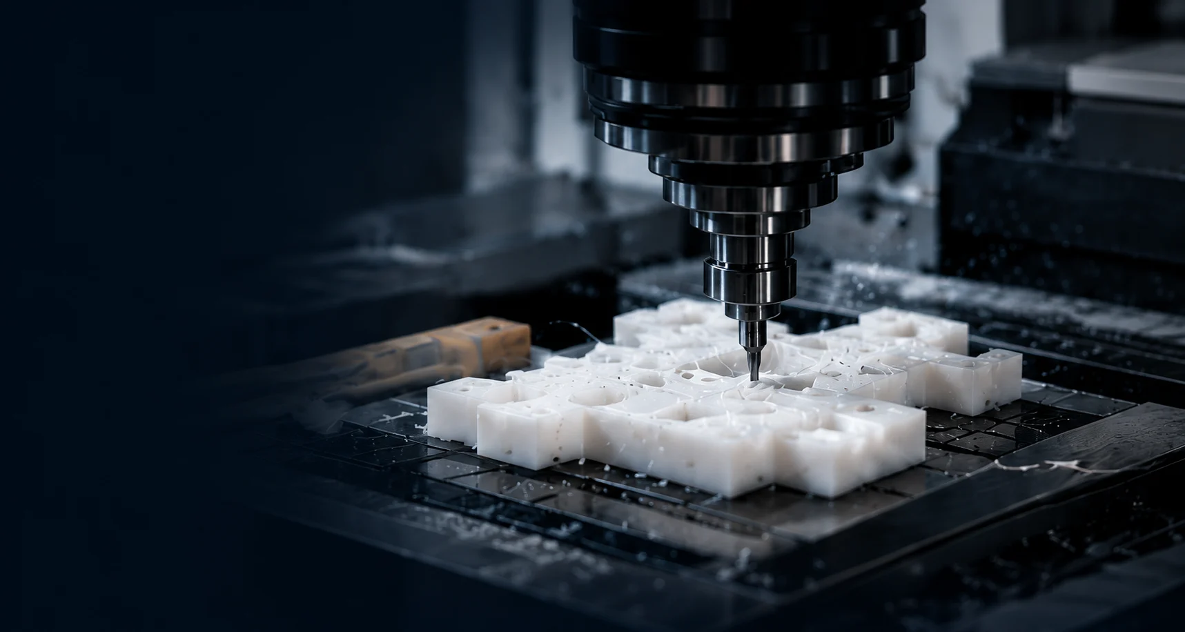 CNC machining a precision component for aerospace and defense applications